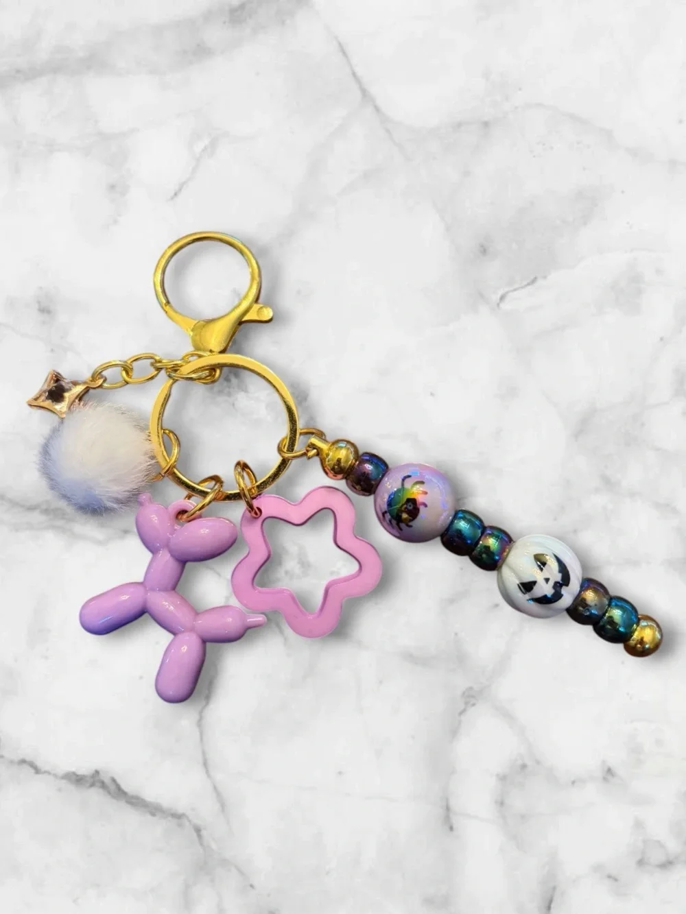 🕷️ Halloween Balloon Dog Keychain 👻